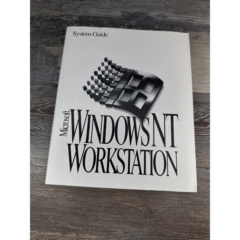Microsoft Windows NT Workstation System Guide Version 3.5 Manual 1994 Vintage-VG